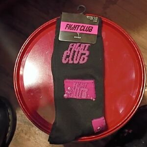 Fight ClubBlack and Pink Socks